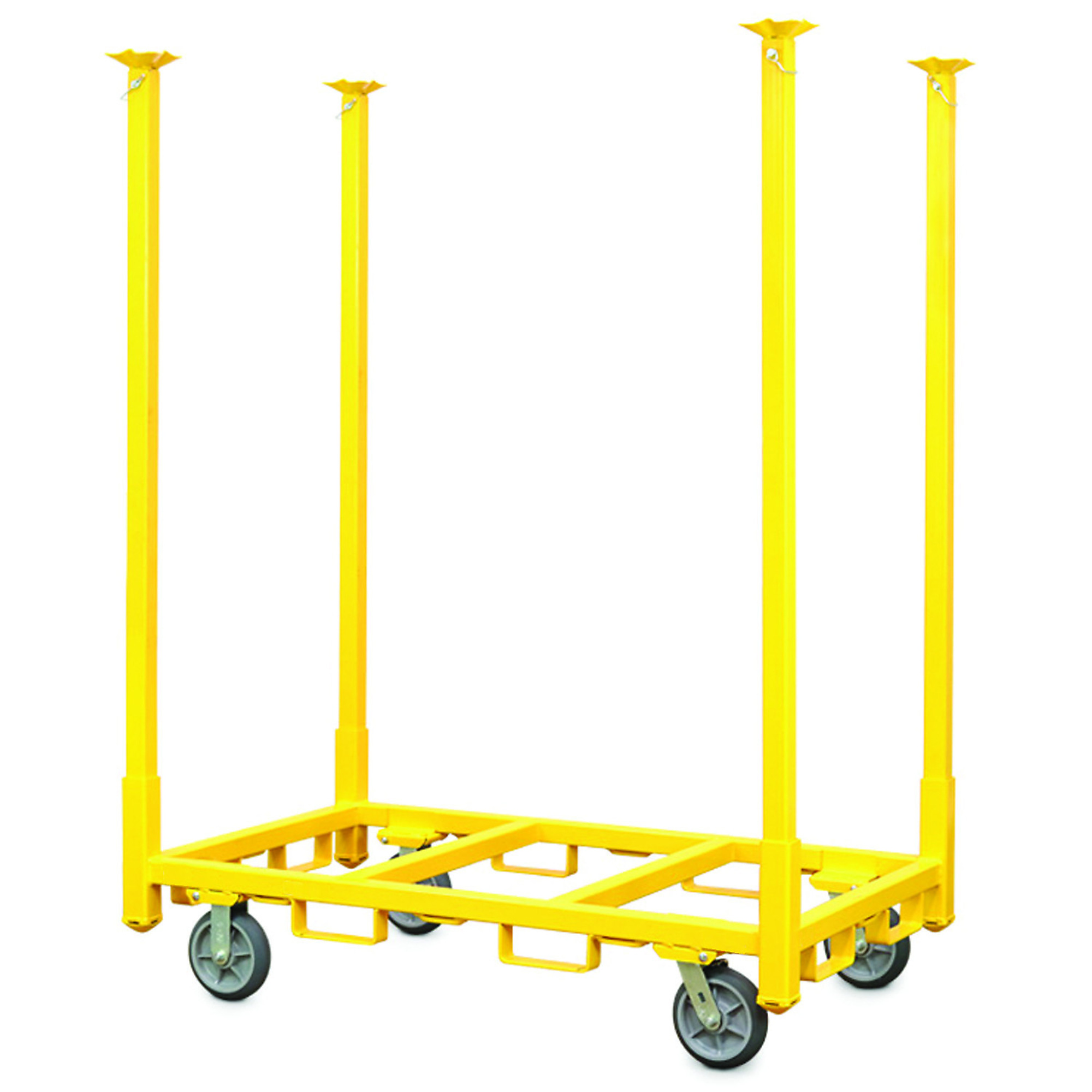Snap-Loc Cargo Control 4-Wheel Chair Table Storage Cart - 3000-Lb. Capacity, 73in. Height, Steel, Model# SLV3000SCY